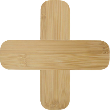 Logo trade liikelahja mainoslahja tuotekuva: Croc bambuinen pannunalunen – suuri