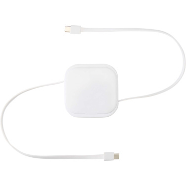 Logotrade liikelahjat mainoslahjat tuotekuva: Gloas 5-in-1-kierrätysmuovinen, sisäänvedettävä datasynkronointi- ja 100 W:n pikalatauskaapeli älypuhelimen työkalusarjalla