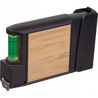 Logotrade liikelahjat mainoslahjat tuotekuva: 3 metrin mittanauha ja vatupassi HALIFAX