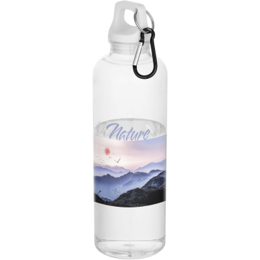 Logo trade mainoslahja kuva: Oregon 750 ml:n RCS-kierrätetystä muovista valmistettu vesipullo jousihaalla