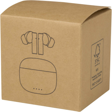 Logotrade mainoslahjat kuva: Alterf kierrätysmuovista valmistetut langattomat True Wireless Bluetooth® -kuulokkeet silikonisilla korvasovittimilla