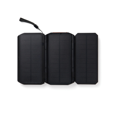 Logo trade liikelahja kuva: Nordic Drift Titan 10 000 mAh aurinkovirtapankki, 3 paneelia
