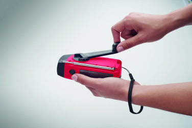 Logotrade liikelahjat mainoslahjat tuotekuva: Radio SOS LED-taskulampulla