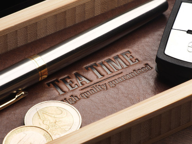 Logotrade reklaminiai produktai nuotrauka: Medinis rašomojo stalo organizatorius 1852292