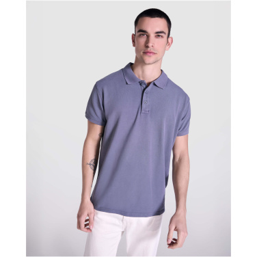 Logotrade verslo dovanos nuotrauka: Cobain trumpomis rankovėmis unisex polo marškinėliai