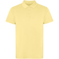 Cobain trumpomis rankovėmis unisex polo marškinėliai, Geltona