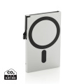 Standartinis aliuminio RFID magnetinis telefono kortelių dėklas, sidabras