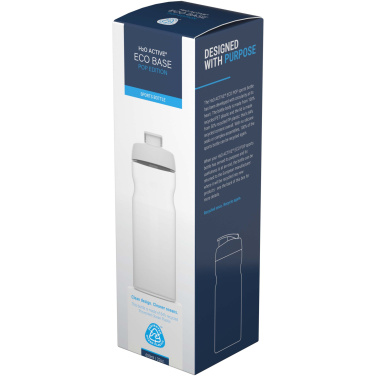Logotrade reklaminės dovanos nuotrauka: H2O Active® Eco Base 650 ml sportinis buteliukas su atverčiamu dangteliu
