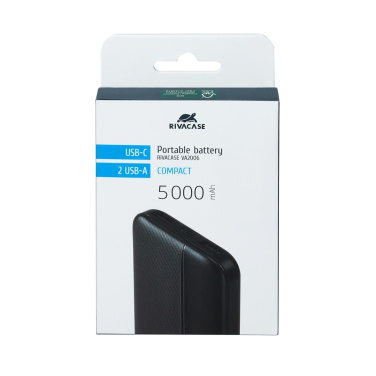 Logotrade verslo dovanos nuotrauka: Išorinė baterija VA2006 5000 mAh RIVACASE