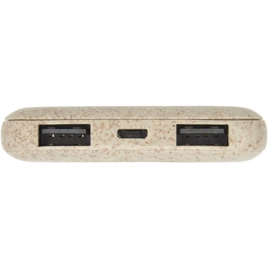 Logotrade ziemassvētku dāvanas foto: Asama 5000 mAh kviešu salmu enerģijas banka