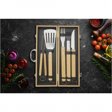 Logotrade biznesa dāvanas foto: Churras 5-daļīgs BBQ komplekts