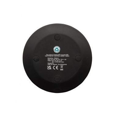 Logotrade dāvanas foto: RCS otrreizējās plastmasas 15 W bezvadu ātrais lādētājs