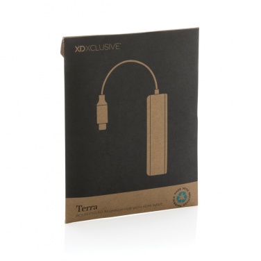 Logotrade logo dāvanas foto: Terra RCS pārstrādāta alumīnija centrmezgls ar HDMI ieeju