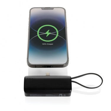 Logotrade dāvanas foto: Powerlink RCS rplastic 3000 mAh powerbank iOS savienotājs
