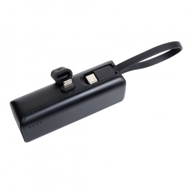 Logotrade logo dāvanas foto: Powerlink RCS rplastic 3000 mAh powerbank iOS savienotājs