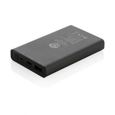 Logotrade korporatīvās dāvanas foto: Terra RCS pārstrādāta alumīnija barošanas akumulators 5000 mAh