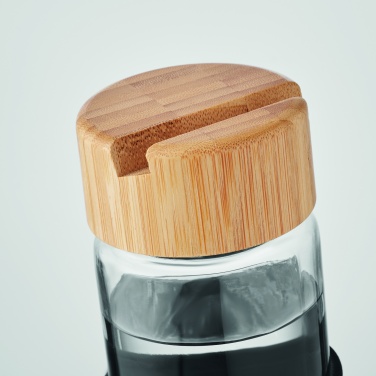 Logotrade dāvanas foto: Stikla pudeles bambusa vāks 600ml
