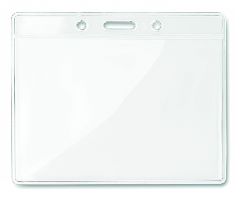 Logotrade dāvanas foto: Caurspīdīga nozīmīte 10cmx8cm