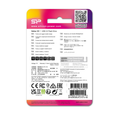 Logotrade logo dāvanas foto: Pendrive silīcija jaudas helios 101 2.0