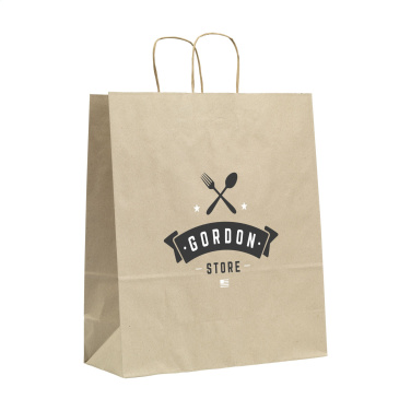 Logotrade dāvanas foto: Leaf It Bag Plats pārstrādāts zāles papīrs (90 g/m²) L