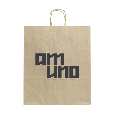 Logotrade logo dāvanas foto: Leaf It Bag Plats pārstrādāts zāles papīrs (90 g/m²) L