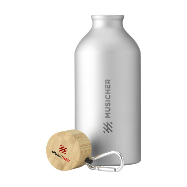 Logotrade dāvanas foto: AluBamboo GRS Recycled Alu 500 ml ūdens pudele