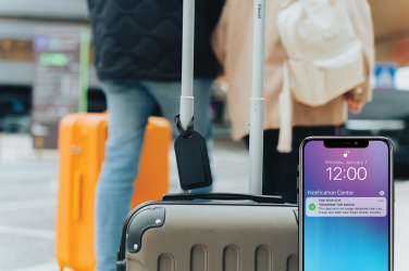 Logotrade biznesa dāvanas foto: Globetrack RCSrPolyester bagāžas etiķete ar atrašanās vietas noteikšanu visā pasaulē