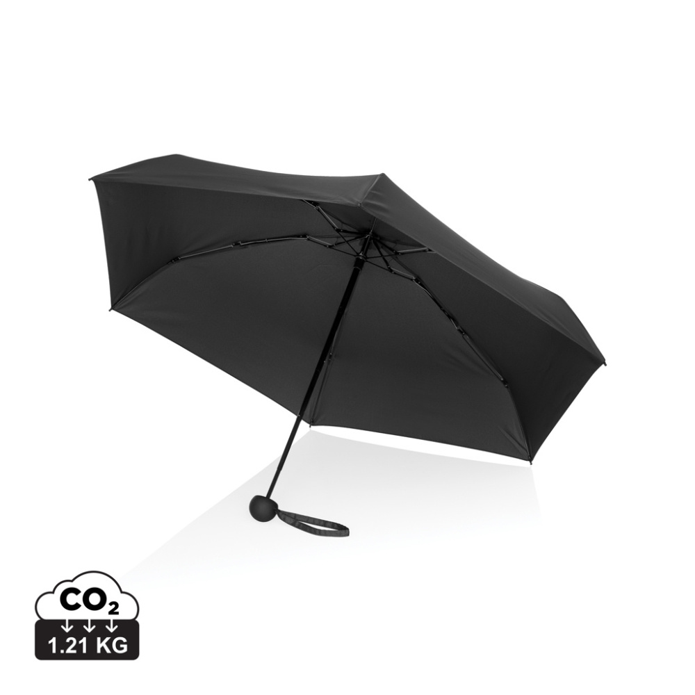 Logotrade Ideja dāvanas foto: 19,5 collu Aware™ RPET supermini manuāls 190T Pongee lietussargs