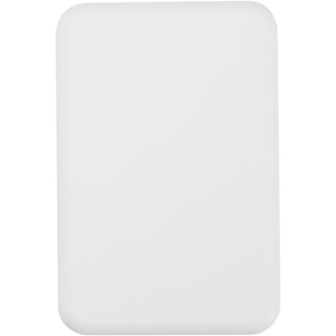 Logotrade korporatīvās dāvanas foto: Acrab 5000 mAh 15 W magnētiskā bezvadu pārnēsājamā uzlādes ierīce ar 20 W strāvas padevi - izgatavota no pārstrādātas plastmasas