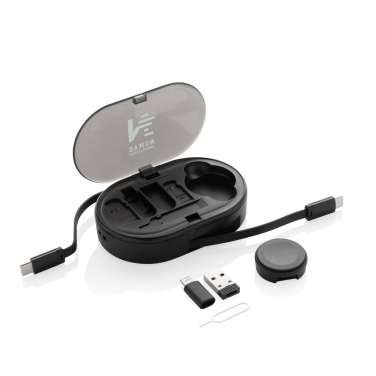 Logotrade korporatīvās dāvanas foto: Chargevix RCS rplastic daudzfunkcionāls 60W uzlādes komplekts