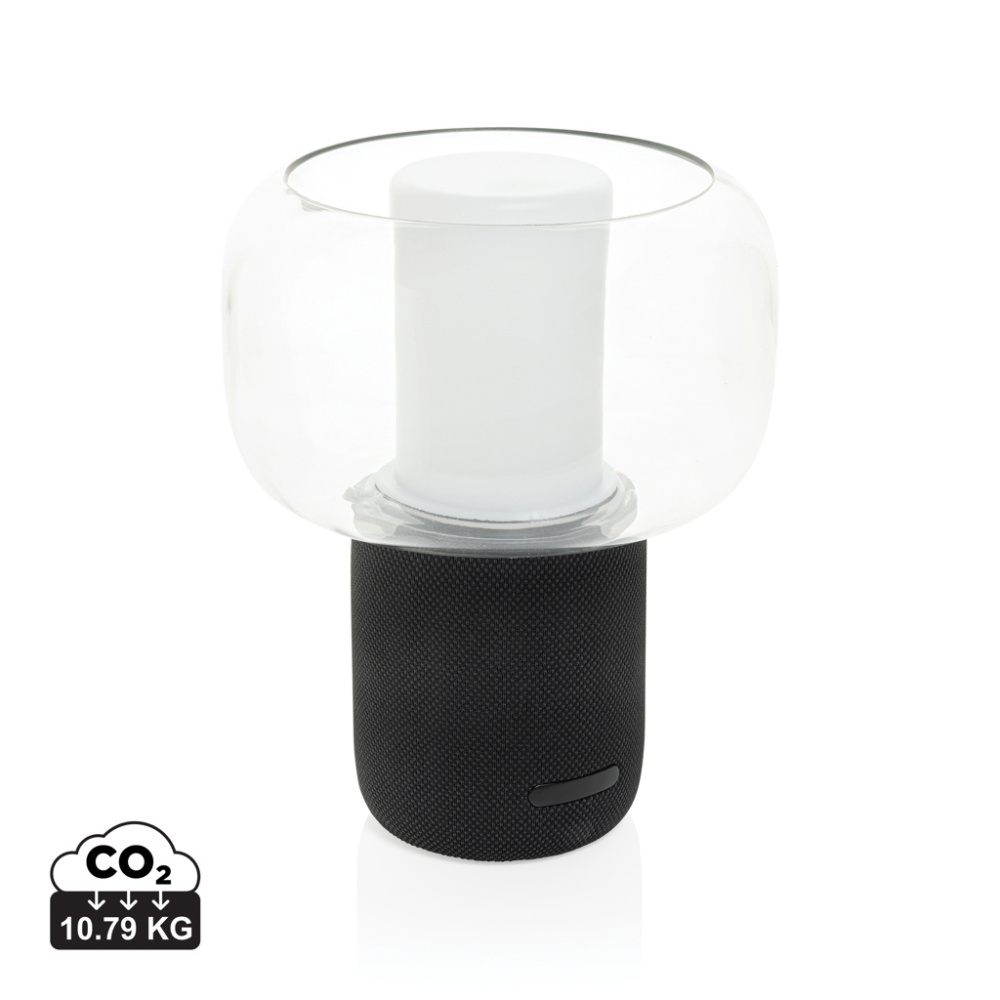 Logotrade korporatīvās dāvanas foto: Lux RCS pārstrādātas plastmasas 10W skaļruņa lampa