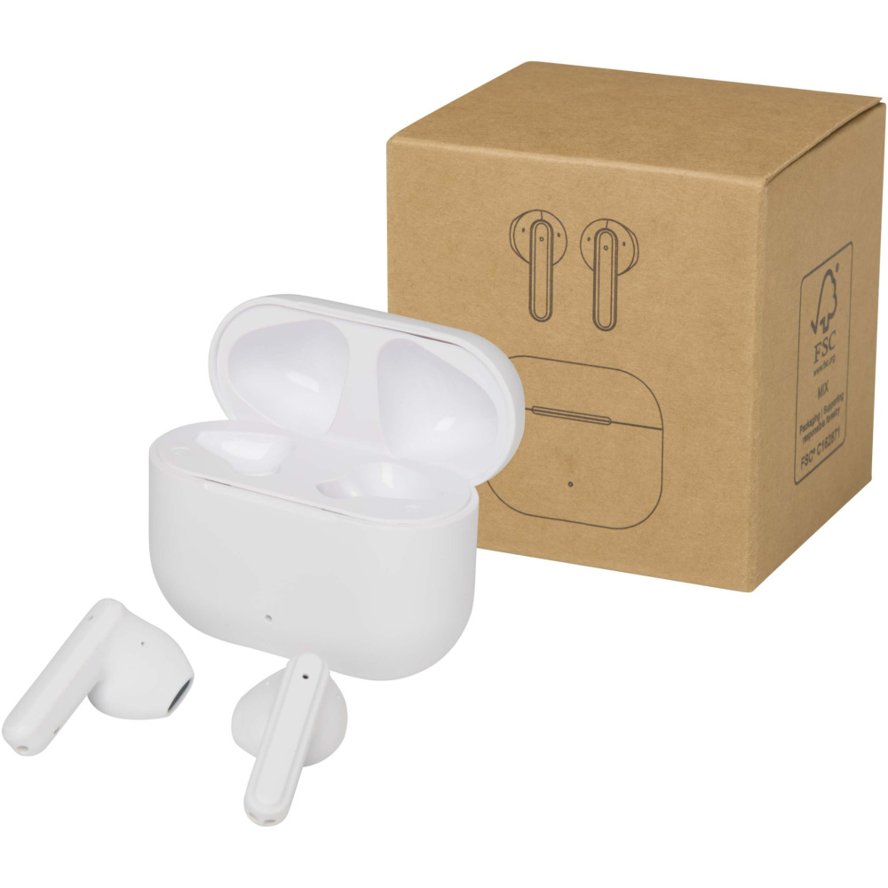 Logotrade korporatīvās dāvanas foto: Altais pārstrādātas plastmasas patiesi bezvadu Bluetooth® austiņas