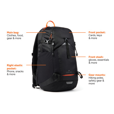 Logotrade dāvanas foto: Nordic Drift Trail RCS mugursoma 24L