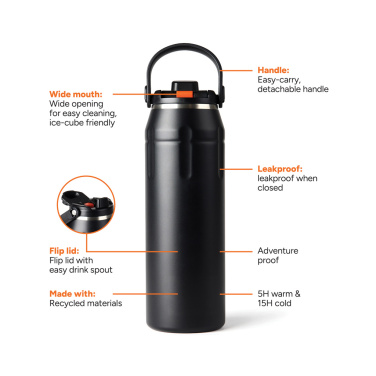 Logotrade dāvanas foto: Nordic Drift Trail RCS izolēta sporta pudele 940ml