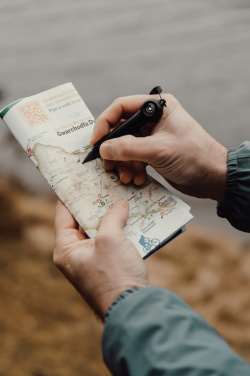 Logotrade biznesa dāvanas foto: Nordic Drift Trial RCS pārnēsājama bezgalības kabatas pildspalva ar kompasu