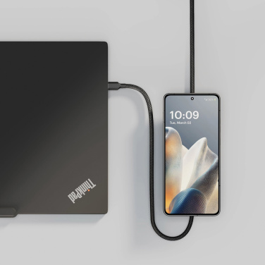Logotrade logo dāvanas foto: Zens uzlādes kabelis USB C - C Pro 2