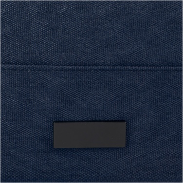 Лого трейд бизнес-подарки фото: Рюкзак для 15-дюймового ноутбука Joey объемом 15 л из брезента, переработанного по стандарту GRS, со сворачивающимся верхом