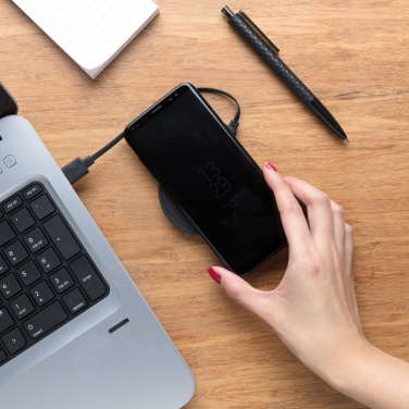 Лого трейд pекламные cувениры фото: Беспроводная зарядная панель 5 Вт круглая