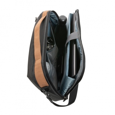 Логотрейд pекламные продукты картинка: Impact AWARE™ 300D двухцветная роскошная сумка для ноутбука 15,6"