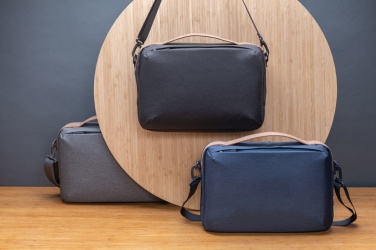 Логотрейд бизнес-подарки картинка: Impact AWARE™ 300D двухцветная роскошная сумка для ноутбука 15,6"