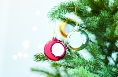 Лого трейд pекламные cувениры фото: Елочный шар под сублимацию