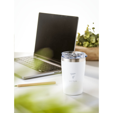 Лого трейд бизнес-подарки фото: Термокружка для кофе Re-Steel RCS Recycled объемом 380 мл