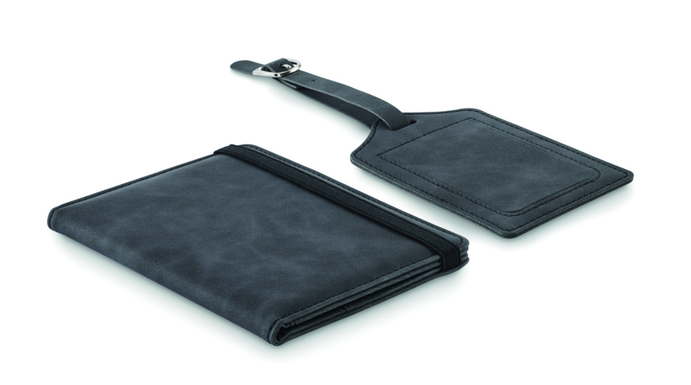 Лого трейд pекламные подарки фото: Passport and luggage tag set