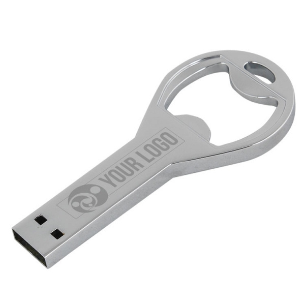Лого трейд pекламные cувениры фото: Металлическая USB-флешка