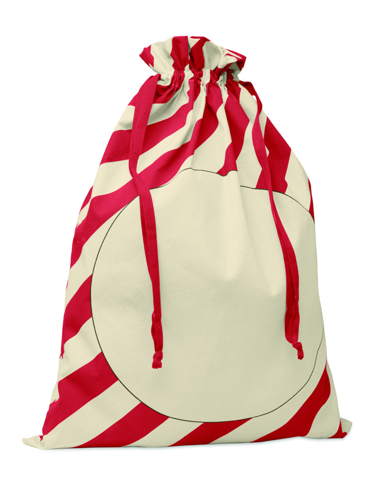 Логотрейд pекламные продукты картинка: Large Santa cotton bag