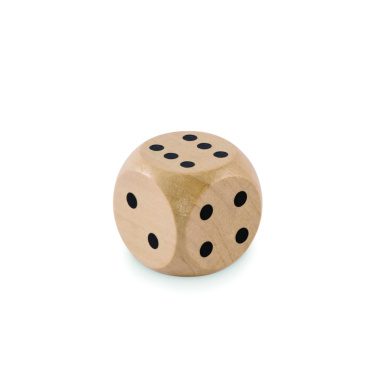 Логотрейд бизнес-подарки картинка: Schima wooden dice 3cm dia