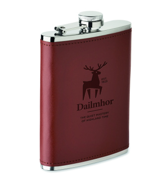 Логотрейд pекламные продукты картинка: Slim hip flask 200 ml