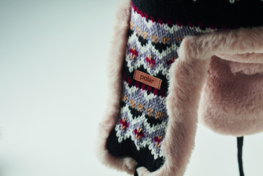 Логотрейд бизнес-подарки картинка: Knitted beanie with ear flap