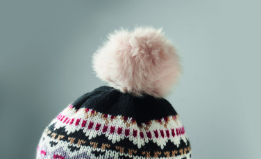 Логотрейд бизнес-подарки картинка: Knitted beanie with ear flap