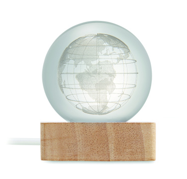 Логотрейд pекламные cувениры картинка: LED globe glass ball